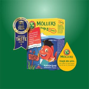 Pestisori gumati Omega 3 aroma capsuni