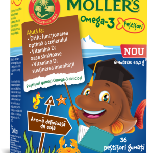 Pestisori gumati cu Omega-3 si aroma cola