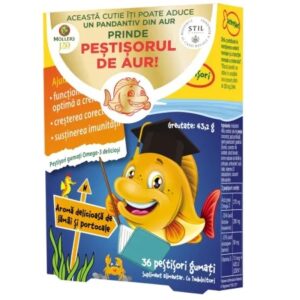 Pestisori gumati cu Omega-3 si aroma de lamaie si portocale