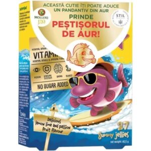 Pestisori gumati cu Omega-3 si aroma de lamaie verde si fructul pasiunii