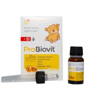 Picaturi cu probiotice si Vitamina D3 pentru copii Probiovit Baby