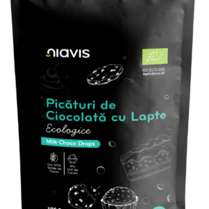Picaturi de ciocolata cu lapte ecologice