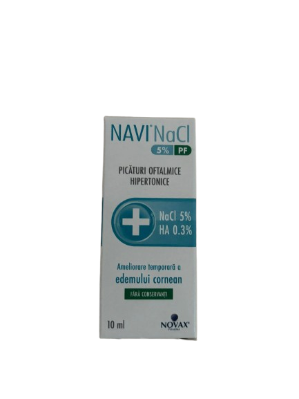 Picaturi oftalmice hipertonice Navi NaCl 5% PF