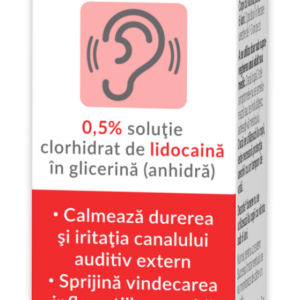 Picaturi pentru urechi cu Lidocaina 0.5% Dezotis