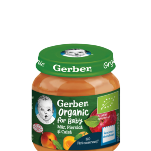 Piure Bio din mar cu piersica si caisa de la 4 luni