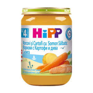 Piure Morcovi si cartofi cu somon salbatic +4 luni