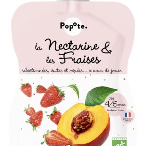 Piure cu nectarine si capsuni 4-6 luni Bio