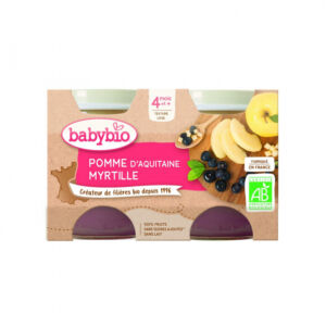 Piure de mere si afine Bio