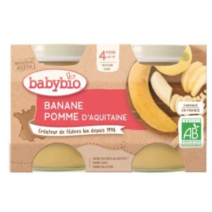 Piure de mere si banane Bio