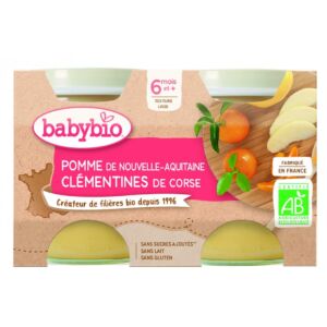Piure de mere si clementine Bio