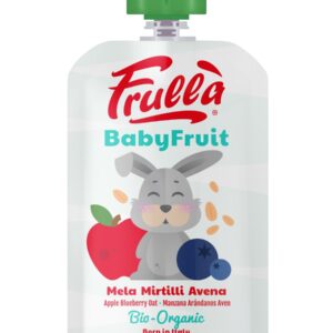 Piure pentru copii din mar afine si ovaz Baby Fruit Bio