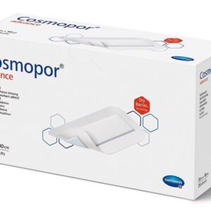 Plasture steril cu corp absorbant si margini autoadezive