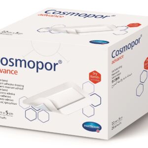 Plasture steril cu corp absorbant si margini autoadezive