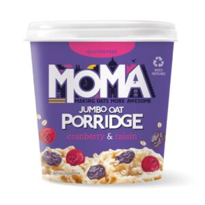 Porridge fara gluten cu merisoare si stafide