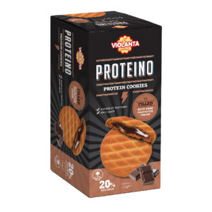 Prajitura proteica umpluta cu crema de ciocolata neagra