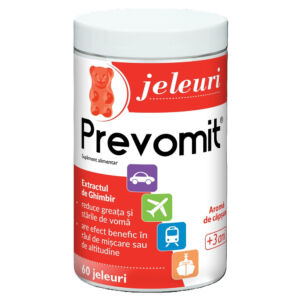 Prevomit +3 ani 60 jeleuri aroma capsuni Zdrovit