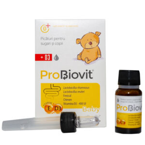 ProBiovit Baby Picaturi cu probiotice si vitamina D3 pentru copii