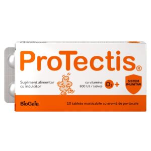 Protectis cu vitamina D3 800 UI portocale