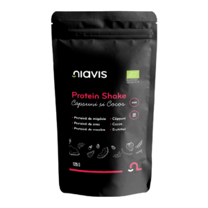 Protein Shake Bio cu capsuni si cocos