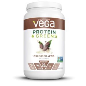 Proteina vegetala si verdeturi cu aroma de ciocolata