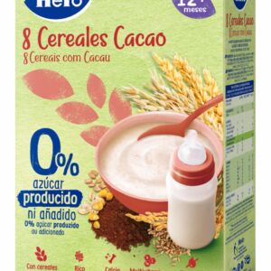 Pudra instant cu 8 cereale cu cacao +12 luni