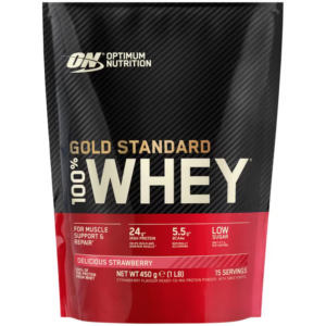 Pudra proteica 100% Whey Gold Standard Capsuni