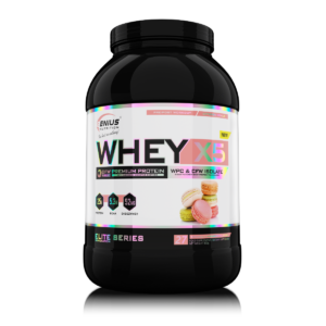 Pudra proteica cu aroma de macarons Whey-X5