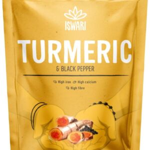 Pulbere functionala bio din turmetic si piper negru