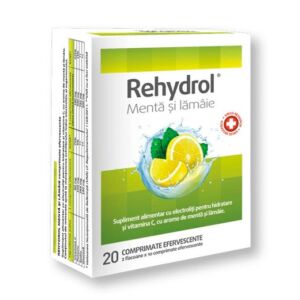 Rehydrol Menta si Lamaie 20 comprimate MBA Pharma – Rehidratare