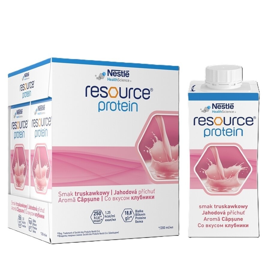 Resource 2.0 + Protein cu aroma de capsuni fara gluten