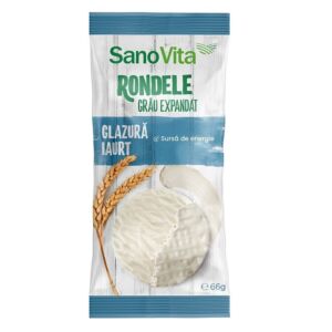 Rondele din grau cu glazura de iaurt