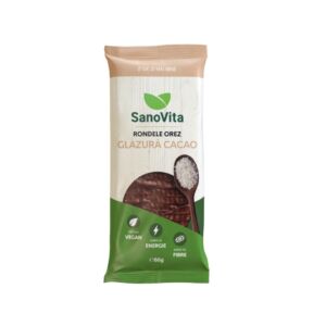 Rondele din grau expandat cu glazura de cacao