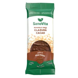 Rondele din orez expandat cu glazura de cacao