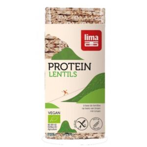 Rondele proteice din linte expandata fara gluten Bio
