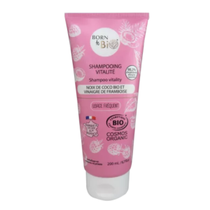 Sampon bio revitalizant cu ulei de cocos si otet de zmeura