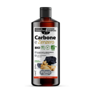 Sampon si gel de dus 2in1 cu ghimbir si carbune