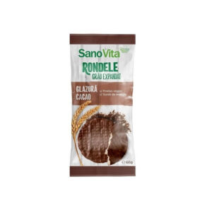 Sanovita Rondele din grau cu glazura de cacao