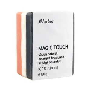 Sapun natural cu argila braziliana si fulgi de loofah Magic Touch