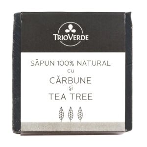 Sapun natural cu carbune si tea tree