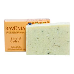 Sapun natural pentru maini si corp Sare si Cedru