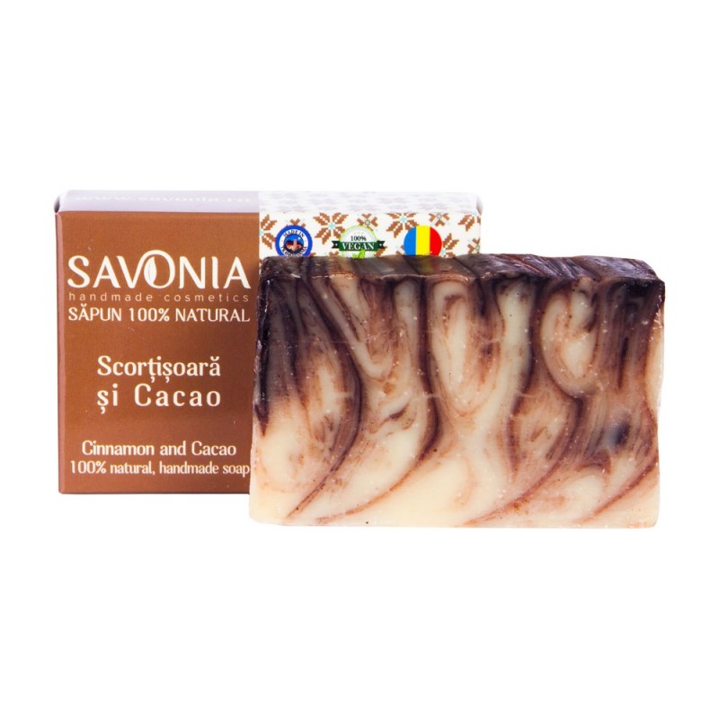 Sapun natural pentru maini si corp Scortisoara si Cacao