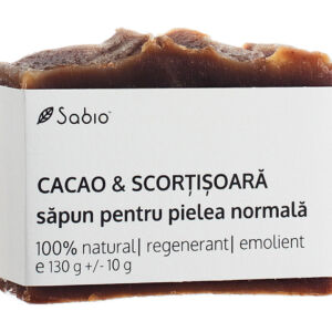 Sapun natural pentru pielea normala cu cacao si scortisoara