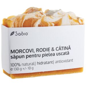 Sapun natural pentru pielea uscata cu morcovi + rodie si catina