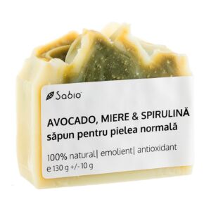 Sapun pentru pielea uscata cu avocado + miere si spirulina