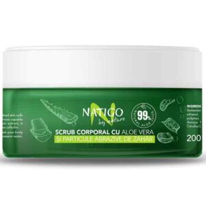 Scrub corporal cu zahar si aloe vera