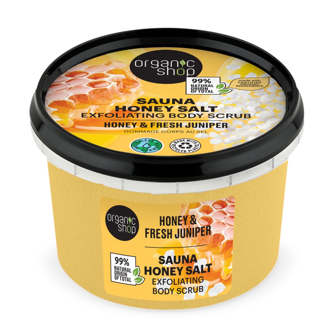 Scrub de corp Honey & Fresh Juniper Sauna Honey Salt