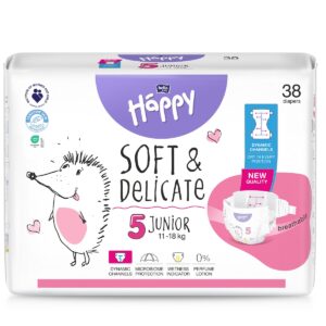 Scutece Happy Soft & Delicate 11-18 kg Junior 5