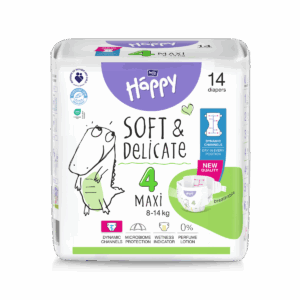 Scutece Happy Soft & Delicate 8-14 kg Maxi Marimea 4