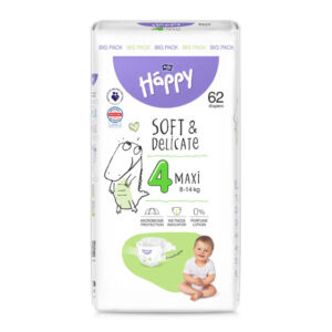 Scutece Happy Soft & Delicate 8-14 kg Maxi Marimea 4