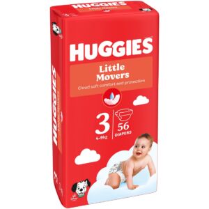Scutece Little Movers Jumbo Marimea 3 pentru 4 - 9kg